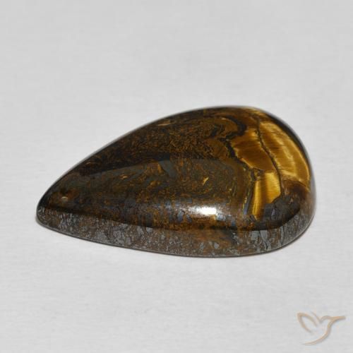 Tiger's Eye Matrix Gemstone in 26.7 x 18.2 mm Size for Sale, Tiger's Eye Matrix Stone in Multicolor Color