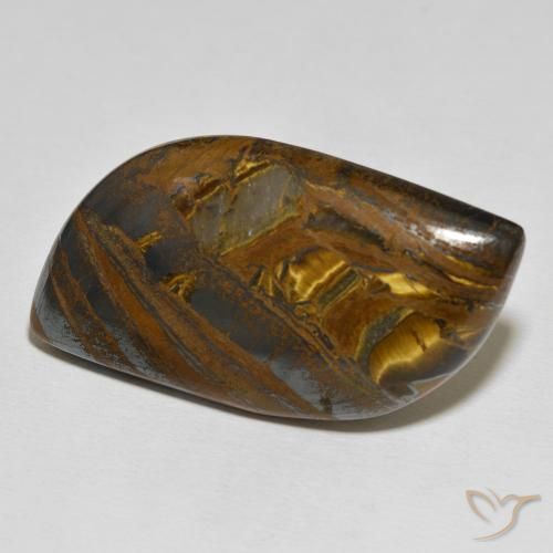 72.36 ct Multicolor Tiger's Eye Matrix Stone, Natural Tiger's Eye Matrix in Fancy Cabochon Shape for Sale