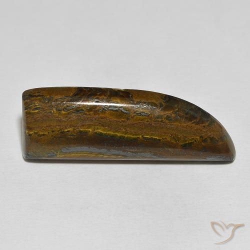 26.35ct Natural Multicolor Tiger's Eye Matrix, Fancy, Opaque