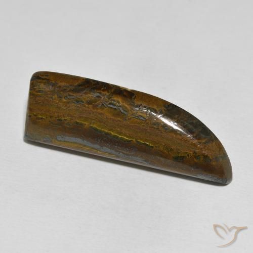 26.35 ct Multicolor Tiger's Eye Matrix Stone, Natural Tiger's Eye Matrix in Fancy Cabochon Shape for Sale