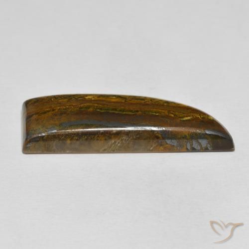 Tiger's Eye Matrix Gemstone in 36.7 x 12.5 mm Size for Sale, Tiger's Eye Matrix Stone in Multicolor Color