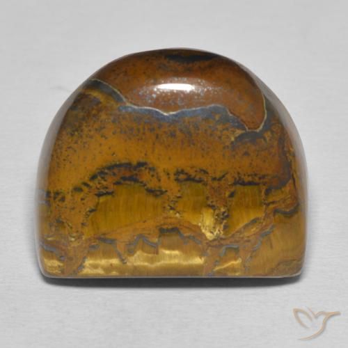 40.11 ct Fancy Tiger's Eye Matrix, 23.5 x 19.7 mm From Mexico, Photo A