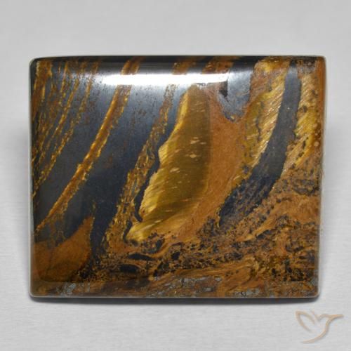 49.22 ct Baguette Tiger's Eye Matrix, 26.8 x 21.9 mm From Mexico, Photo A