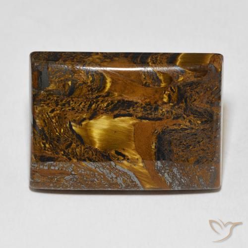 48.76 ct Baguette Tiger's Eye Matrix, 28 x 20.3 mm From Mexico, Photo A
