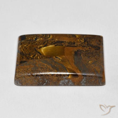 Tiger's Eye Matrix Gemstone in 27 x 20 mm (calibrated) Size for Sale, Tiger's Eye Matrix Stone in Golden Brown Color
