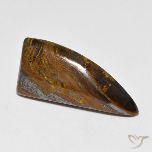 37.54 ct Brown Tiger's Eye Matrix Stone, Natural Tiger's Eye Matrix in Fancy Cabochon Shape for Sale