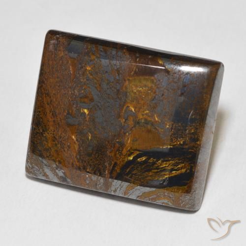 58.40 ct Brown Tiger's Eye Matrix Stone, Natural Tiger's Eye Matrix in Baguette Cabochon Shape for Sale