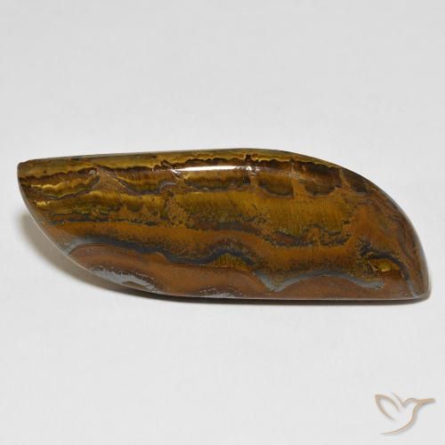 68.44 ct Fancy Tiger's Eye Matrix, 55.5 x 19.8 mm From Mexico, Photo A