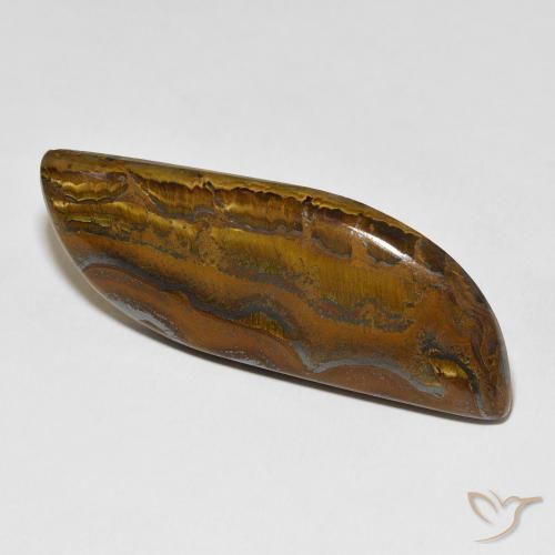 68.44 ct Brown Tiger's Eye Matrix Stone, Natural Tiger's Eye Matrix in Fancy Cabochon Shape for Sale