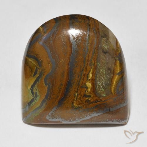 71.86 ct Fancy Tiger's Eye Matrix, 30.7 x 29.9 mm From Mexico, Photo A