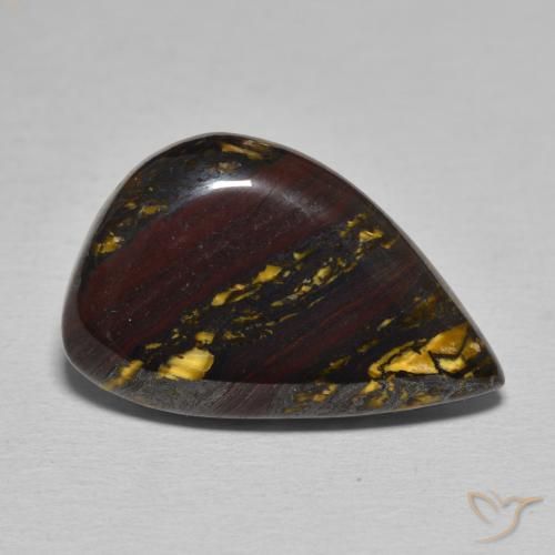 15.67 ct Fancy Tiger's Eye Matrix, 22.4 x 14.3 mm From Mexico, Photo A