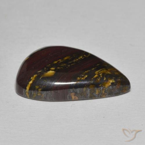 Tiger's Eye Matrix Gemstone in 22.4 x 14.3 mm Size for Sale, Tiger's Eye Matrix Stone in Multicolor Color