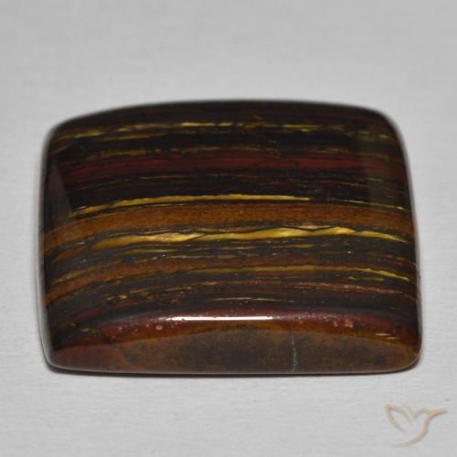 Tiger's Eye Matrix Gemstone in 22.4 x 22.4 mm Size for Sale, Tiger's Eye Matrix Stone in Multicolor Color