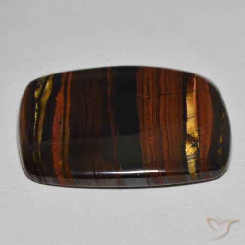 Tiger's Eye Matrix Gemstone in 29.1 x 24.8 mm Size for Sale, Tiger's Eye Matrix Stone in Multicolor Color