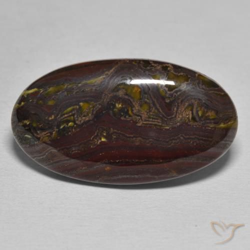 25.06ct Natural Multicolor Tiger's Eye Matrix, Oval, Opaque