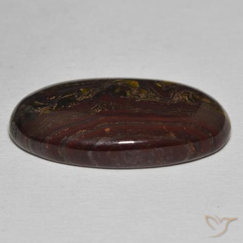 Tiger's Eye Matrix Gemstone in 27.6 x 15.3 mm Size for Sale, Tiger's Eye Matrix Stone in Multicolor Color