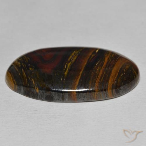 Tiger's Eye Matrix Gemstone in 32.5 x 18.8 mm Size for Sale, Tiger's Eye Matrix Stone in Multicolor Color