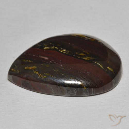 Tiger's Eye Matrix Gemstone in 23.9 x 18.6 mm Size for Sale, Tiger's Eye Matrix Stone in Multicolor Color