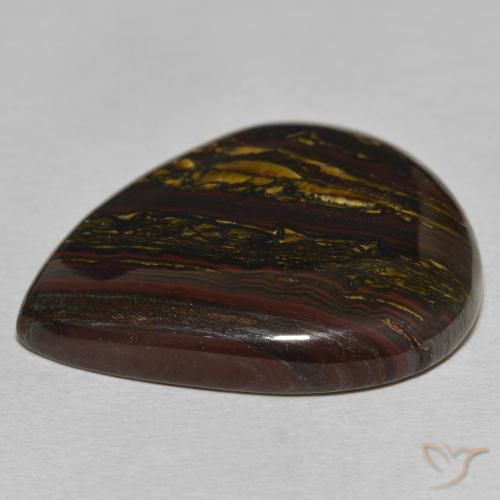 Tiger's Eye Matrix Gemstone in 29.6 x 25.1 mm Size for Sale, Tiger's Eye Matrix Stone in Multicolor Color