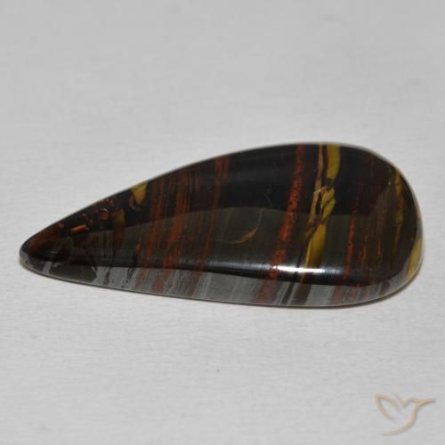 Tiger's Eye Matrix Gemstone in 29.5 x 17.6 mm Size for Sale, Tiger's Eye Matrix Stone in Multicolor Color