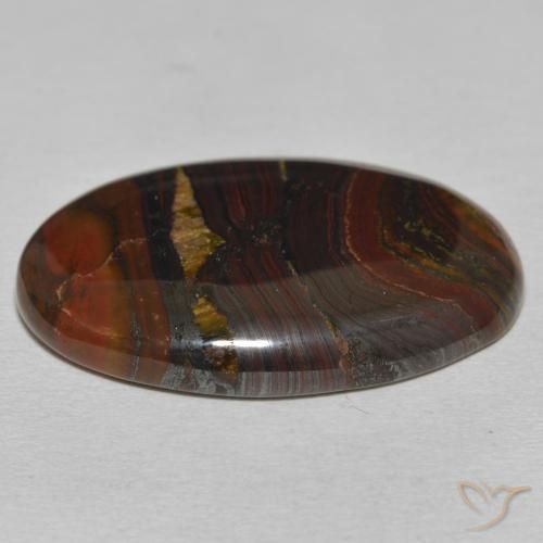 Tiger's Eye Matrix Gemstone in 30 x 20.2 mm Size for Sale, Tiger's Eye Matrix Stone in Multicolor Color