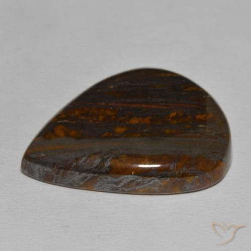 Tiger's Eye Matrix Gemstone in 28.6 x 24.8 mm Size for Sale, Tiger's Eye Matrix Stone in Multicolor Color
