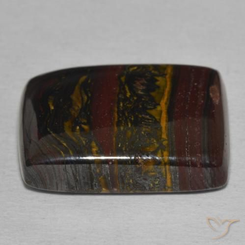 Tiger's Eye Matrix Gemstone in 20.3 x 16.6 mm Size for Sale, Tiger's Eye Matrix Stone in Multicolor Color