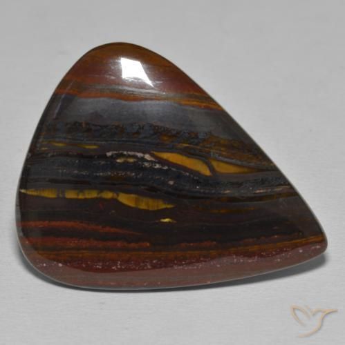 58.62 ct Multicolor Tiger's Eye Matrix Stone, Natural Tiger's Eye Matrix in Pear Cabochon Shape for Sale