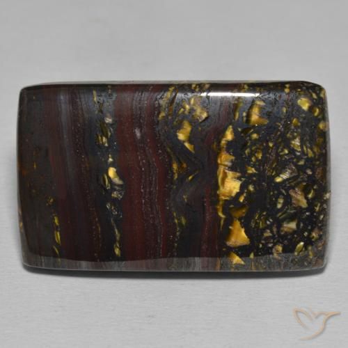 50.01ct Natural Multicolor Tiger's Eye Matrix, Baguette, Opaque