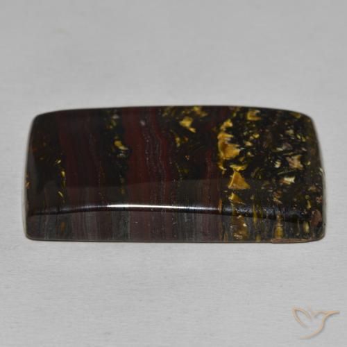 Tiger's Eye Matrix Gemstone in 32.8 x 19.9 mm Size for Sale, Tiger's Eye Matrix Stone in Multicolor Color