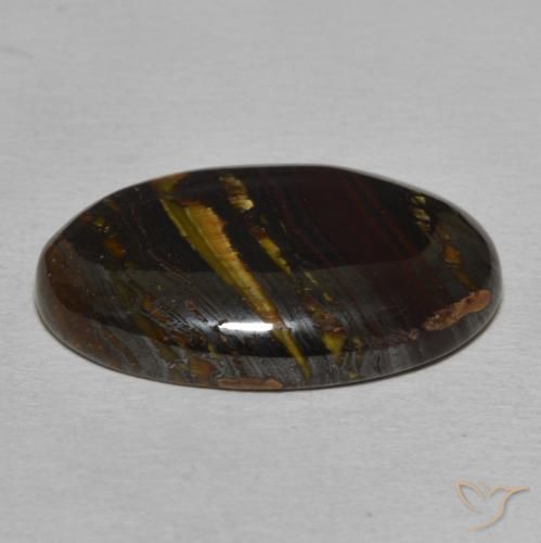 Tiger's Eye Matrix Gemstone in 22.2 x 14.2 mm Size for Sale, Tiger's Eye Matrix Stone in Multicolor Color