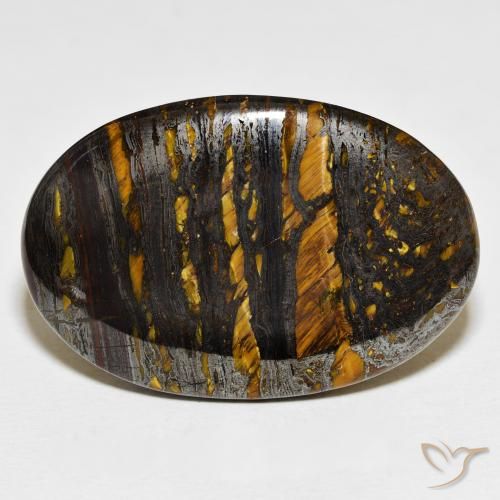 62.53ct Natural Multicolor Tiger's Eye Matrix, Oval, Opaque