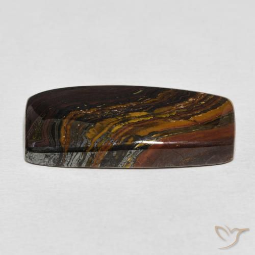 Tiger's Eye Matrix Gemstone in 25.6 x 12.7 mm Size for Sale, Tiger's Eye Matrix Stone in Multicolor Color