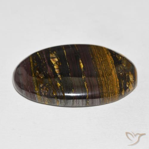 Tiger's Eye Matrix Gemstone in 34.2 x 24.7 mm Size for Sale, Tiger's Eye Matrix Stone in Multicolor Color