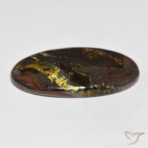 Tiger's Eye Matrix Gemstone in 40.5 x 22.8 mm Size for Sale, Tiger's Eye Matrix Stone in Multicolor Color