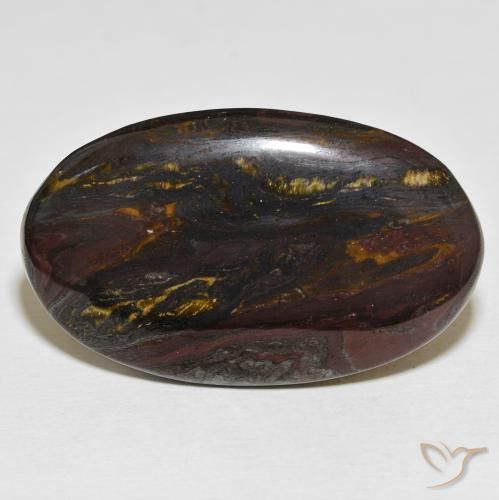 58.28ct طبيعي متعدد الألوان مصفوفة عين النمر, بيضوي, غير شفاف, Photo A