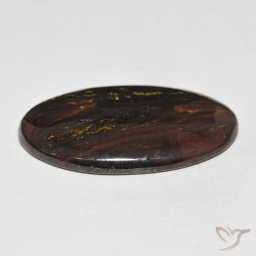 Tiger's Eye Matrix Gemstone in 42 x 25.5 mm Size for Sale, Tiger's Eye Matrix Stone in Multicolor Color