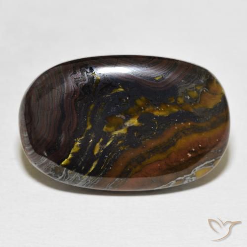 26.16ct Natural Multicolor Tiger's Eye Matrix, Cushion, Opaque
