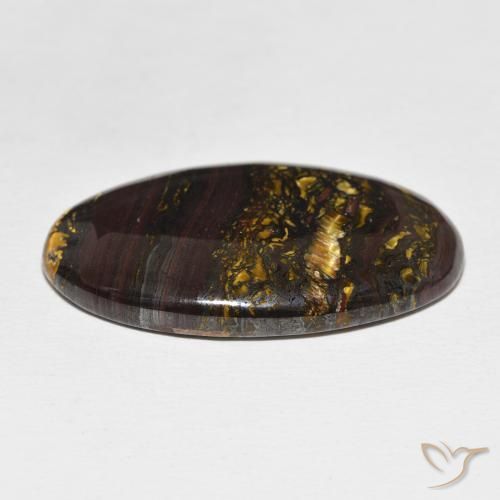 Tiger's Eye Matrix Gemstone in 35.6 x 21.5 mm Size for Sale, Tiger's Eye Matrix Stone in Multicolor Color