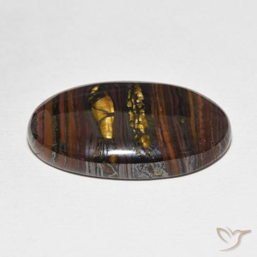 Tiger's Eye Matrix Gemstone in 29 x 18.7 mm Size for Sale, Tiger's Eye Matrix Stone in Multicolor Color
