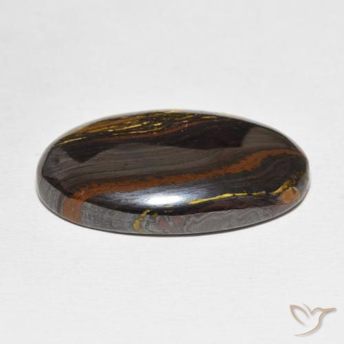 Tiger's Eye Matrix Gemstone in 28.5 x 18 mm Size for Sale, Tiger's Eye Matrix Stone in Multicolor Color