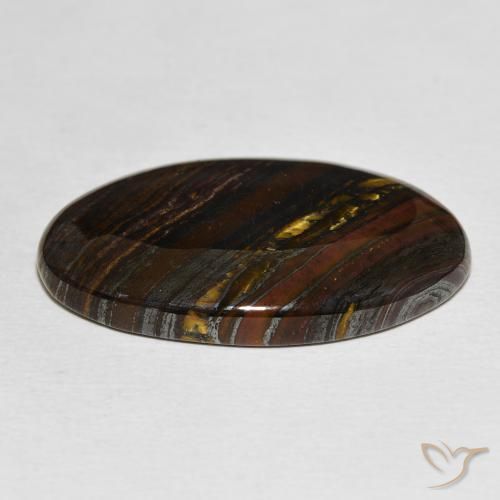 Tiger's Eye Matrix Gemstone in 31.1 x 19.1 mm Size for Sale, Tiger's Eye Matrix Stone in Multicolor Color