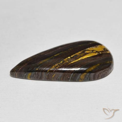 Tiger's Eye Matrix Gemstone in 29.5 x 15.5 mm Size for Sale, Tiger's Eye Matrix Stone in Multicolor Color
