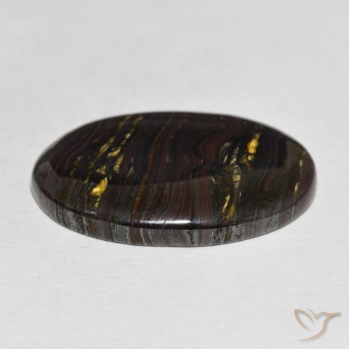 Tiger's Eye Matrix Gemstone in 28.1 x 19.1 mm Size for Sale, Tiger's Eye Matrix Stone in Multicolor Color