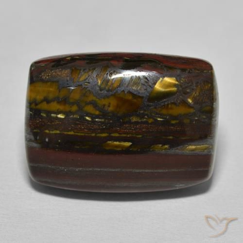 26.98ct Natural Hickory Brown Tiger's Eye Matrix, Cushion, Opaque