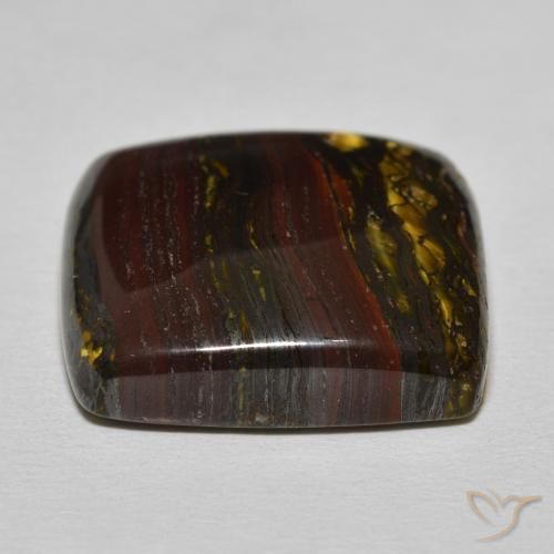 Tiger's Eye Matrix Gemstone in 20.1 x 18.1 mm Size for Sale, Tiger's Eye Matrix Stone in Warm Brown Color