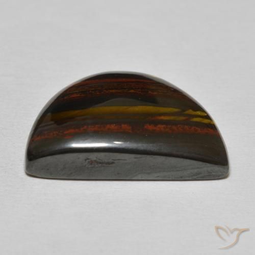 Tiger's Eye Matrix Gemstone in 21.2 x 14.8 mm Size for Sale, Tiger's Eye Matrix Stone in Hickory Brown Color