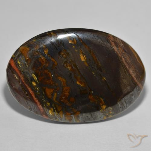 149.79ct Natural Multicolor Tiger's Eye Matrix, Oval, Opaque