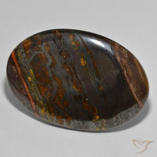 149.79 ct Multicolor Tiger's Eye Matrix Stone, Natural Tiger's Eye Matrix in Oval Cabochon Shape for Sale