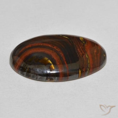 Tiger's Eye Matrix Gemstone in 28 x 18.6 mm Size for Sale, Tiger's Eye Matrix Stone in Multicolor Color
